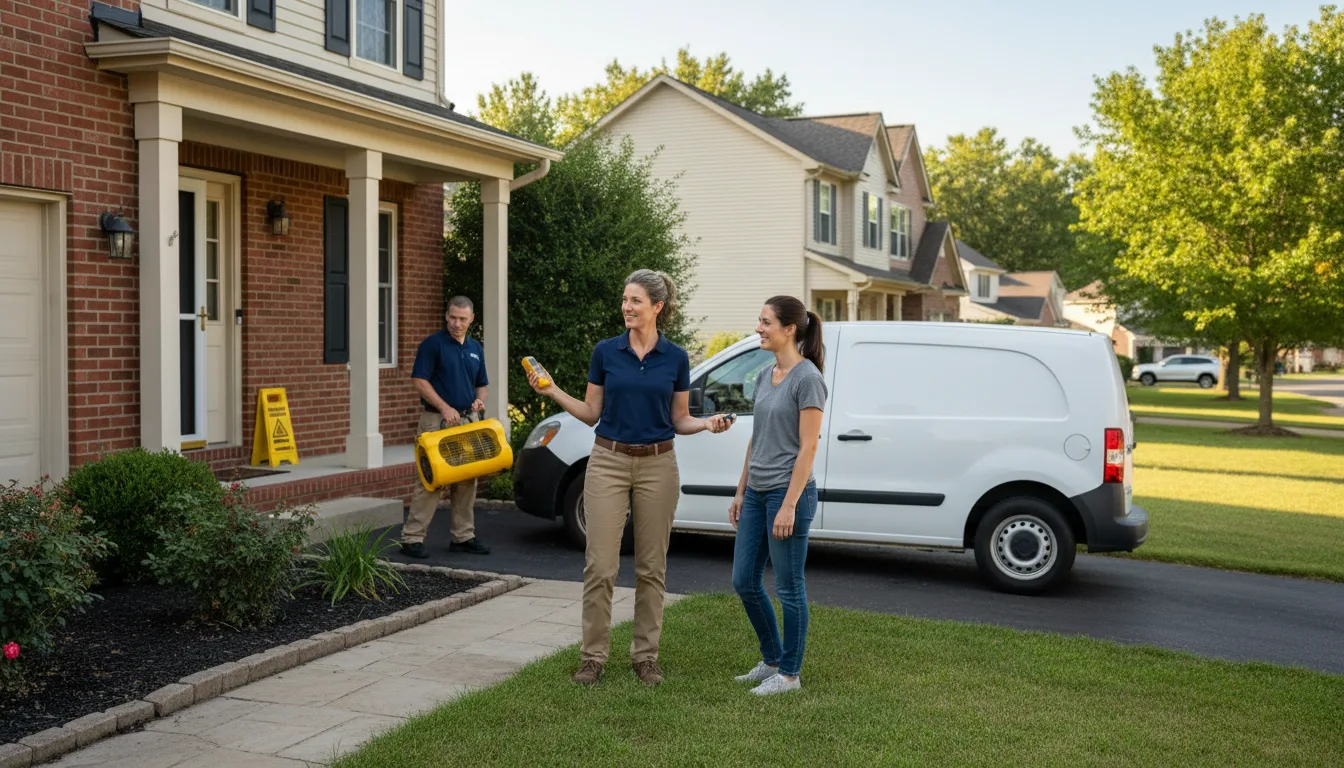 Residential water damage restoration in Quitman, LA